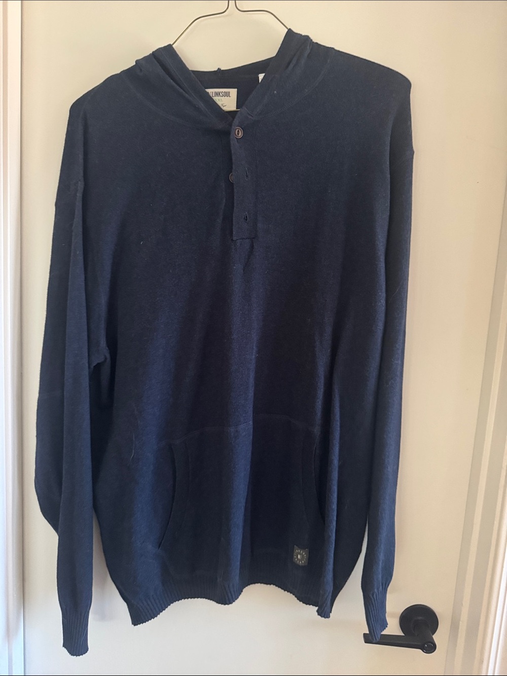 Linksoul Navy Logo Crewneck Sweatshirt